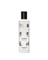 Shampoo bottle labeled 'Seen' on a white background