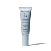 Tube of hydraRemedy gel serum for acne-prone skin on white background