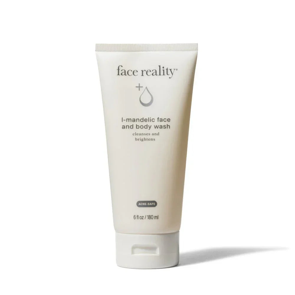 Mandelic acid face and body wash tube for acne-prone skin, 6 fl oz
