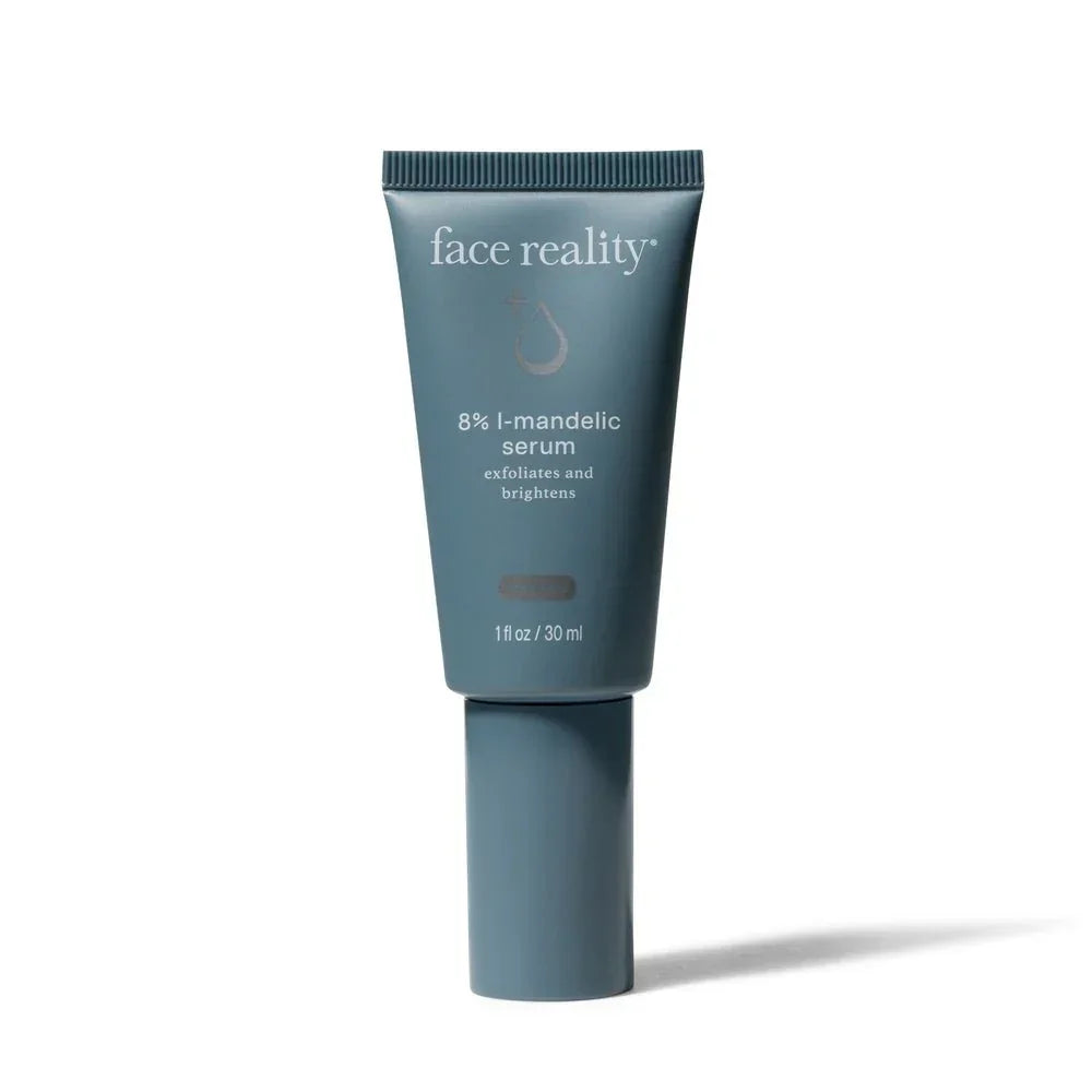 8% mandelic serum tube for exfoliation and brightening, 1 fl oz, on white background