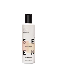 Shampoo bottle labeled 'SEEN' on a white background