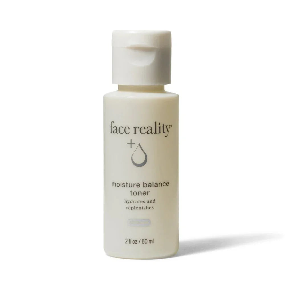 Face Reality Moisture Balance Toner bottle for hydrating and replenishing skincare