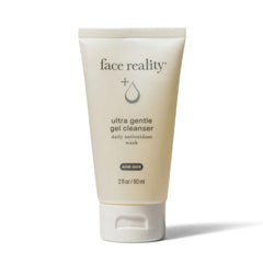 Ultra gentle gel cleanser in beige tube, daily antioxidant facial wash, 2 fl oz size.